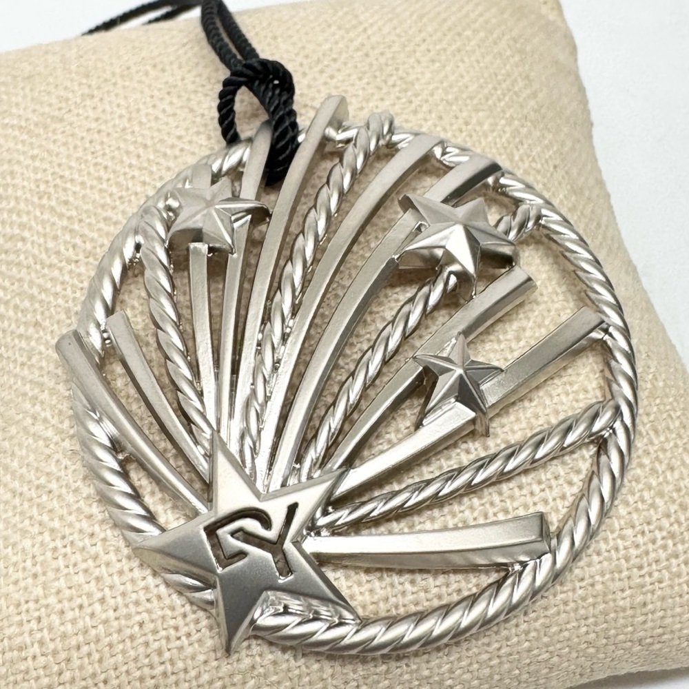 David Yurman 2021 Collectible Angelika Medallion Ornament w/Silk Cord